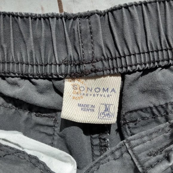 Sonoma Boys' Cargo Shorts Gray Size Medium 5/6 - Picture 3 of 4